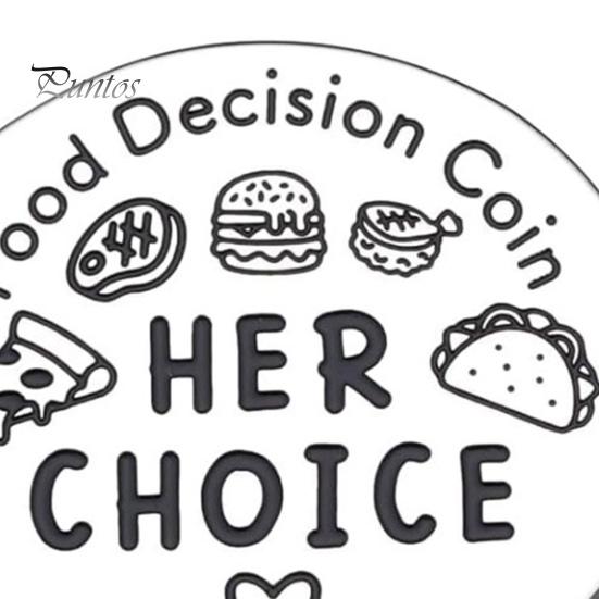 Устройство для принятия решений о еде, флип-монета, двухсторонняя, с прозрачным принтом, милый сюрприз на день Святого Валентина, забавное устройство для принятия решения о еде, флип-решатель