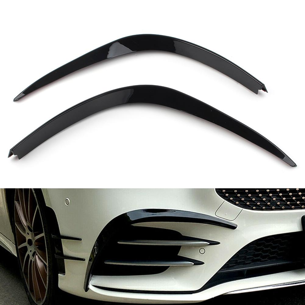 Car Front Bumper Splitter Spoiler Canard Trims For - Mercedes Benz W177 A-Class A35 A180 A200 A220 A260