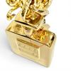 Very Good CHANEL Logo perfume bottle charm, double chain belt, total length gold Used
