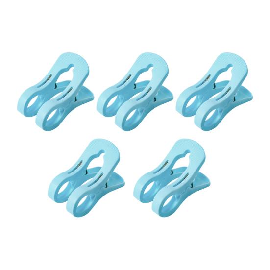 5Pcs Plastic Clothes Pins Windproof Strong Grip Clothes Pegs Heavy Duty Sheets Towels Laundry Clothing Drying Clothespin Clip