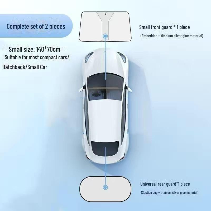 Летний лазерный солнцезащитный козырек для автомобиля: Теплоизоляционная панель лобового стекла