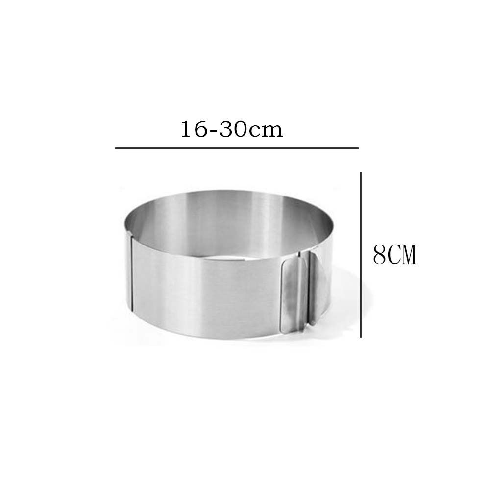 Выдвижная стойка для десертов, градуированное кольцо из нержавеющей стали, форма для мусса, кольцо для торта, резак для торта