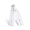 MORGEN SKY Diving Fins, Snorkeling Fins, Long Blade Fins, Full Foot Fins, with Storage Bag, Non-Slip, Unisex, FN6876 (White, Small)
