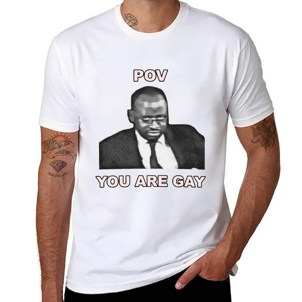 Pov You Are Gay Tshirt Light Athletic Short Sleeve Tee Shirt