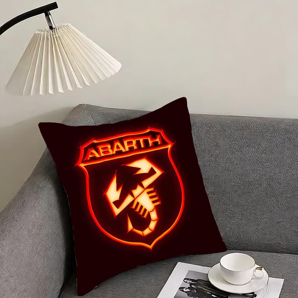 A-Abarth Scorpionn Бренд Наволочка Подушка Ультра Мягкая Кожаная Ткань Облакоподобный Комфорт и Скрытая Молния