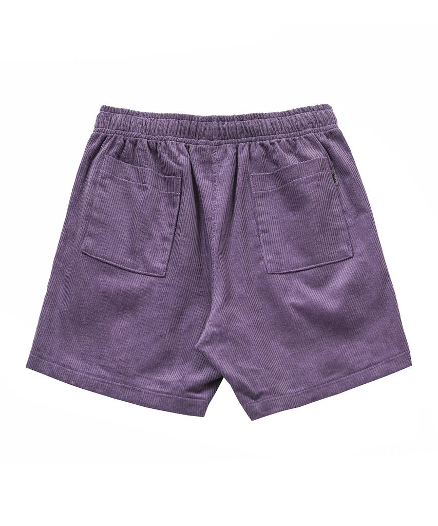 ARCANE FUNK Corduroy Logo Half Pants Purple