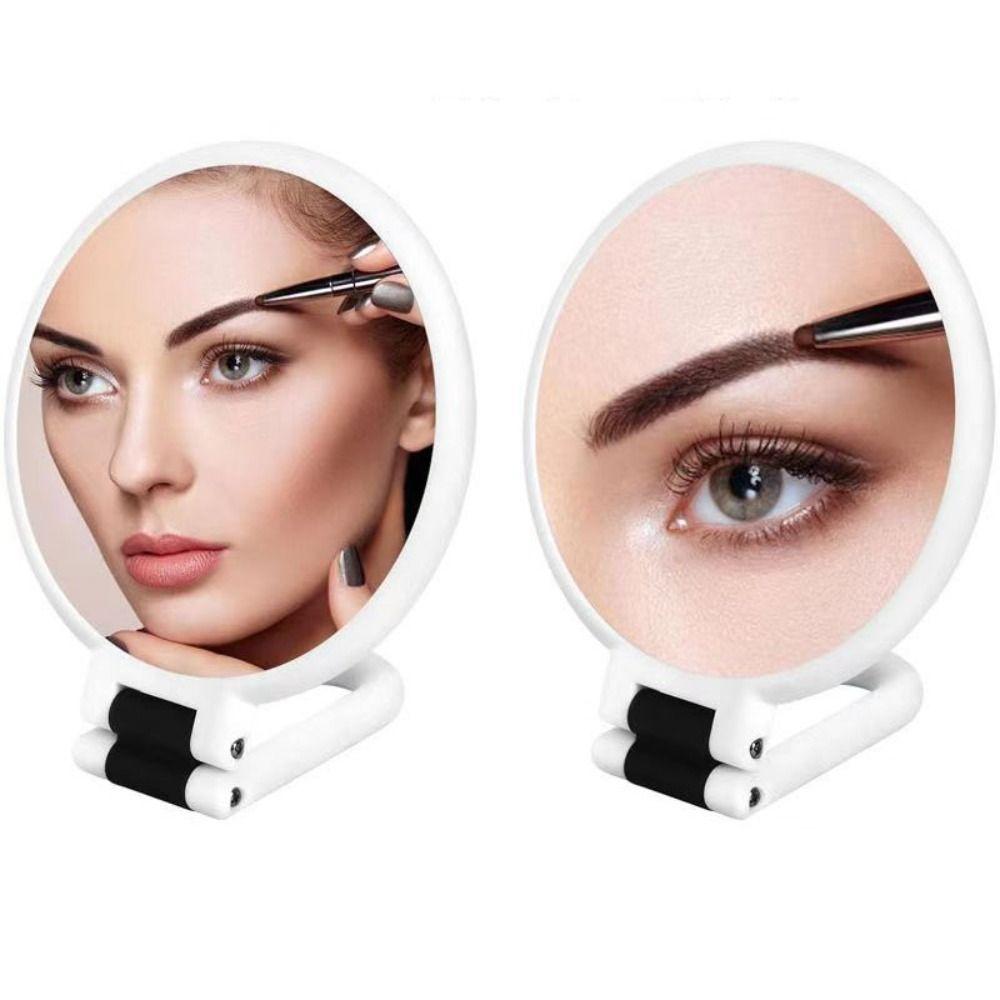 Rotation Handheld Mirror Adjustable Magnifying Mirror Cute Makeup Mirror