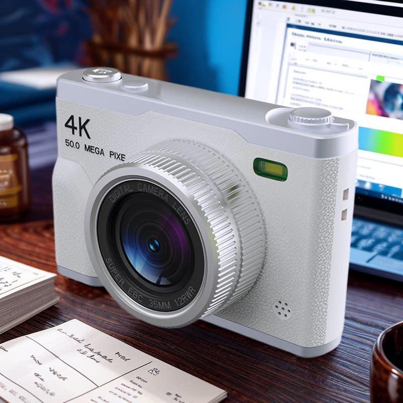Student HD Dual Camera with Built-in Beauty Mode - Retro CCD Campus Vlog Entry-Level Camera