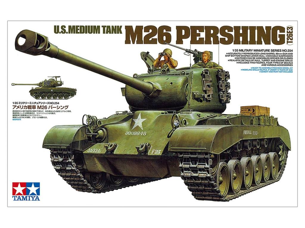 Tamiya Военная миниатюра танка армии США M26 Pershing пластиковая модель 35254 1/35 № 254