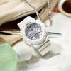 Casio Часы с кварцевым механизмом Женские часы Серебристый циферблат GMA-S140VA-7APR