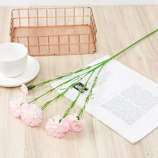 1 ветка, имитация цветка, реалистичная, легкая в уходе, гибкая, модная цветочная композиция, искусственная ветка цветка гвоздики на День матери