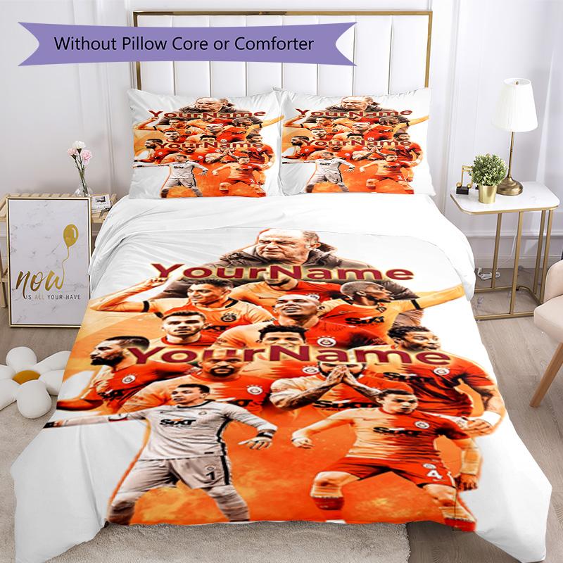 Galatasaray 392 Customize your name Bedding Set Breathable Duvet Cover with Pillowcases Home Decoration Birthday Gift