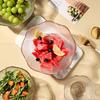 Exquisite Flower Shaped Salad Bowl Tableware Glass Salad Bowl Fruit Bowl Soup Bowl Dessert Bowl Practical Kitchenware