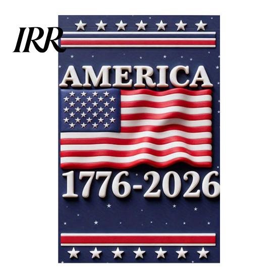 Veterans Day Garden Flag 250th Anniversary America 250 Years of Freedom Patriotic Banner Front Yard Decor 4th July Sign for Independence Memorial Gift