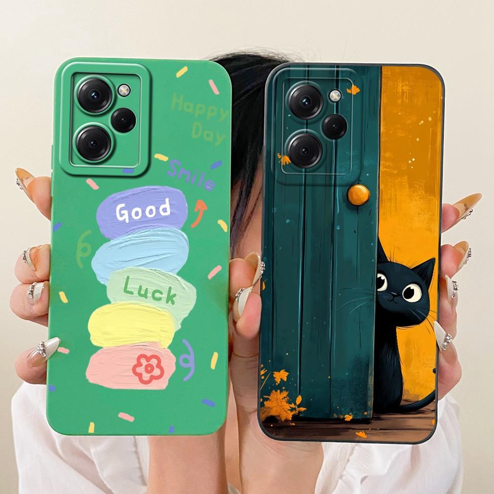 Чехол для Xiaomi Poco X5 Pro 5G Чехол Модный Мультяшный Милый Смешной Расписной Силиконовый Чехол для Телефона 22101320G 22101320I