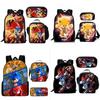 Sonic School Backpack Set For Kids With Breathable Waterproof Oxford Fabric And Cartoon Print For School Use
