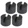 4x Rubber Jack Pads Pinch Weld Side Frame Rail Protector Automotive Accessories Slotted Professional