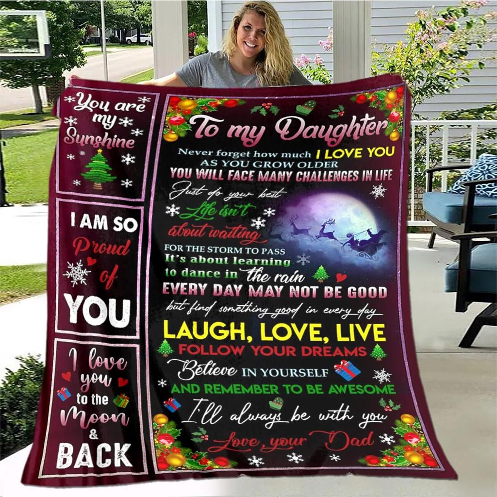 Персонализированное одеяло из шерпы для моей дочери с принтом льва, волка и дракона, подарок от мамы, папы, одеяло для дивана-кровати, мягкое одеяло для пикника