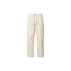 Essentials Solid Color Lace-Up Mid-Waist Multi-Pocket Casual Pants Men Pants Khaki FN4540-203