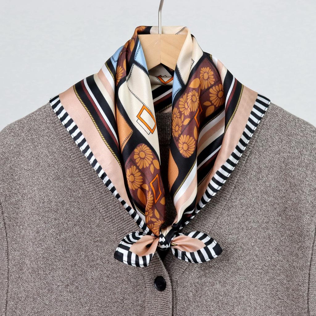 Hangzhou Natural Real Silk Scarf Neck Kerchief Foulard Female Bandana Scarves Women Hijab Shawl Wraps Square Headkerchief