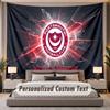 Custom Name Text Tapestry Portsmouth FC Personalized Polyester Wall Tapestry For Bedroom And Room
