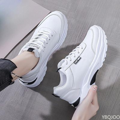 Женские весенние новые Модные универсальные Спортивные туфли женские минималистичные кроссовки для бега на толстой подошве повседневные удобные кроссовки