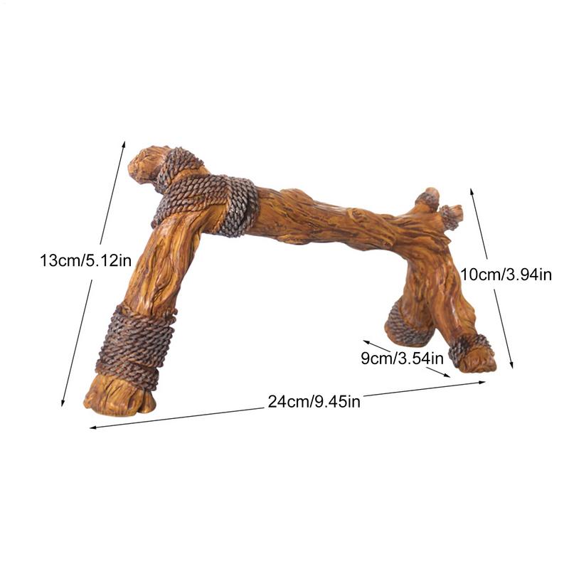 Reptile Branch Resin Climbing Tree Branch For Lizards Multi-functional Amphibian Habitat Decoration For Spiders Lizards Bearded