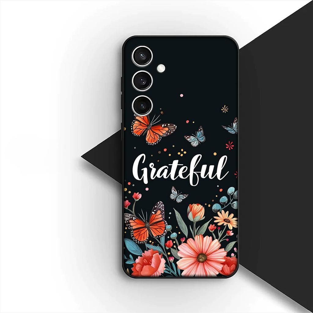 Cover for Samsung Galaxy A35 A36 A55 A26 A05 A06 A14 A50 A51 A53 A54 A12 A13 A23 Phone Case Sunflower Yellow Flower Butterfly