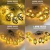 1.65m 10 Leds Ramadan Moon Star Led String Lights Decoration EID Mubarak Decor For Home Islam Muslim Event Party Supplies