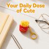 Pizza Egg Anti-stress Toy Pendant Finger Button Foods Clicker Key Chain  Children Adults