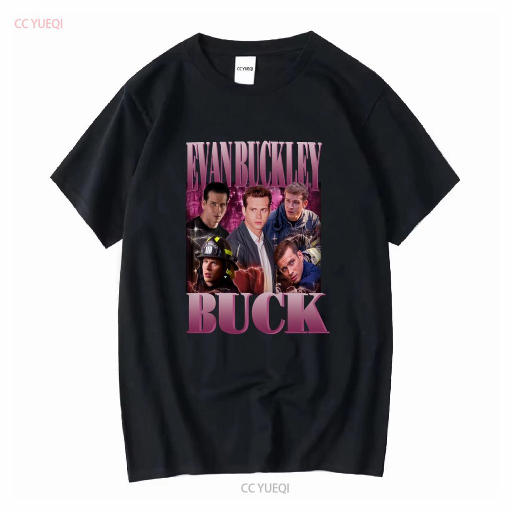 EVAN BUCKLEY T Shirt 9 1 Fan vintage Washed graphic Versatile streetwear Soft Unisex Stretched Casual Slightly fashion