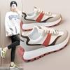 Fashion Women's Vulcanize Shoes Spring New Casual Patchwork Sneakers Ladies Casual Thick Sole Fashion Breathable Wear-resistant Shoes