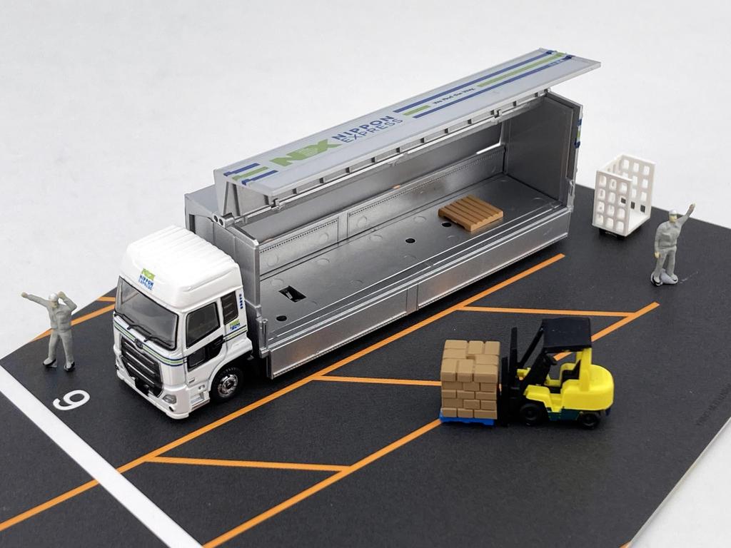 TOMYTEC The Truck Collection Truck Collection Logistics Site Wing Van Set E NX Nippon Express Diorama Supplies 329596