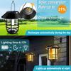 Solar Lanterns for Outdoor Garden Flickering Flame Effect Solar Powered Hanging Light Waterproof Wall Mount for Front Porch