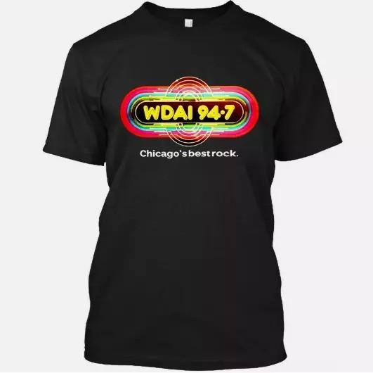 NWT WDAI Chicago Commercial Classic Hits Radio Station Art Logo T-SHIRT S-5XL Unisex T-Shirt