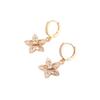 New Fashion Flowers Dangle Earrings for Women Cubic Zirconia Daily Jewelry Party Accessories
