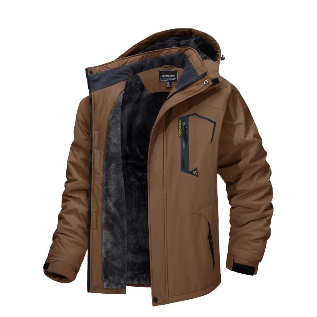 FiveFive флисовая подкладка горные куртки мужские походные куртки уличные куртки со съемным капюшоном лыжи сноуборд парка зимняя верхняя одежда