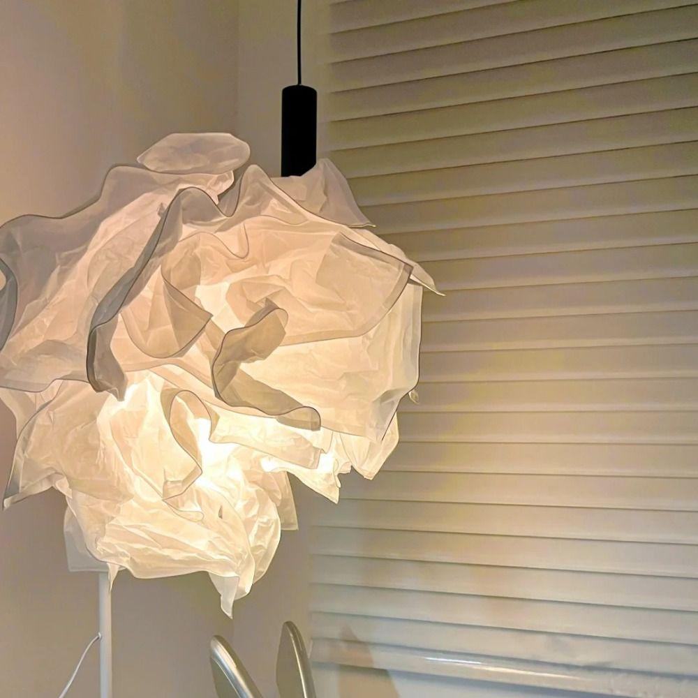 Natural Light Paper Lampshade Paper-based Simple Lampshade Art DIY Cloud Lampshade  Atmosphere