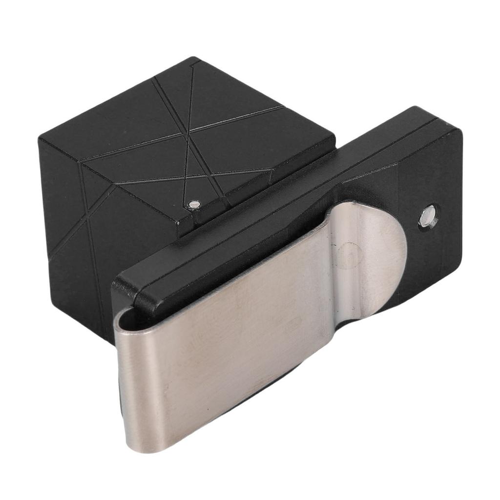 Pool Cue Chalk Holder Aluminum Alloy Flip Cover Chalk Box with Back Clip for Standard Chalks Black