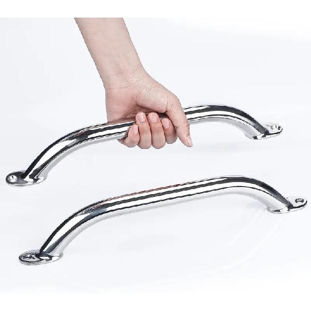 2 Pieces Stainless steel 12'' Boat Polished Boat Marine Grab Handle Handrail boat accessories marine