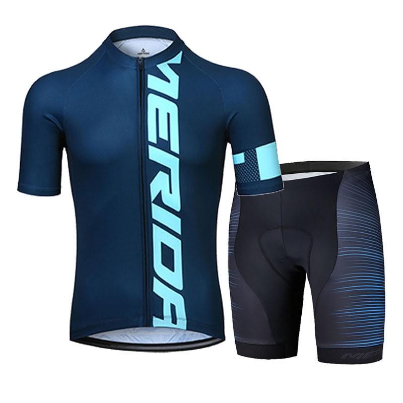 Men Women Cycling Jersey Shorts Set Quick Dry Breathable Bike Riding Outfit Road Mountain Bikes