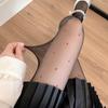 Прозрачные милые колготки, ультратонкие, новые, JK Lolita Girl, высокие колготки до бедра с принтом в виде красных сердечек, женские нейлоновые боди.