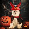 1pc Halloween Horn Hat for Small Dogs Cats Adjustable Party Costume with Funny Devil Horns Cute Pet Cosplay for Halloween Party