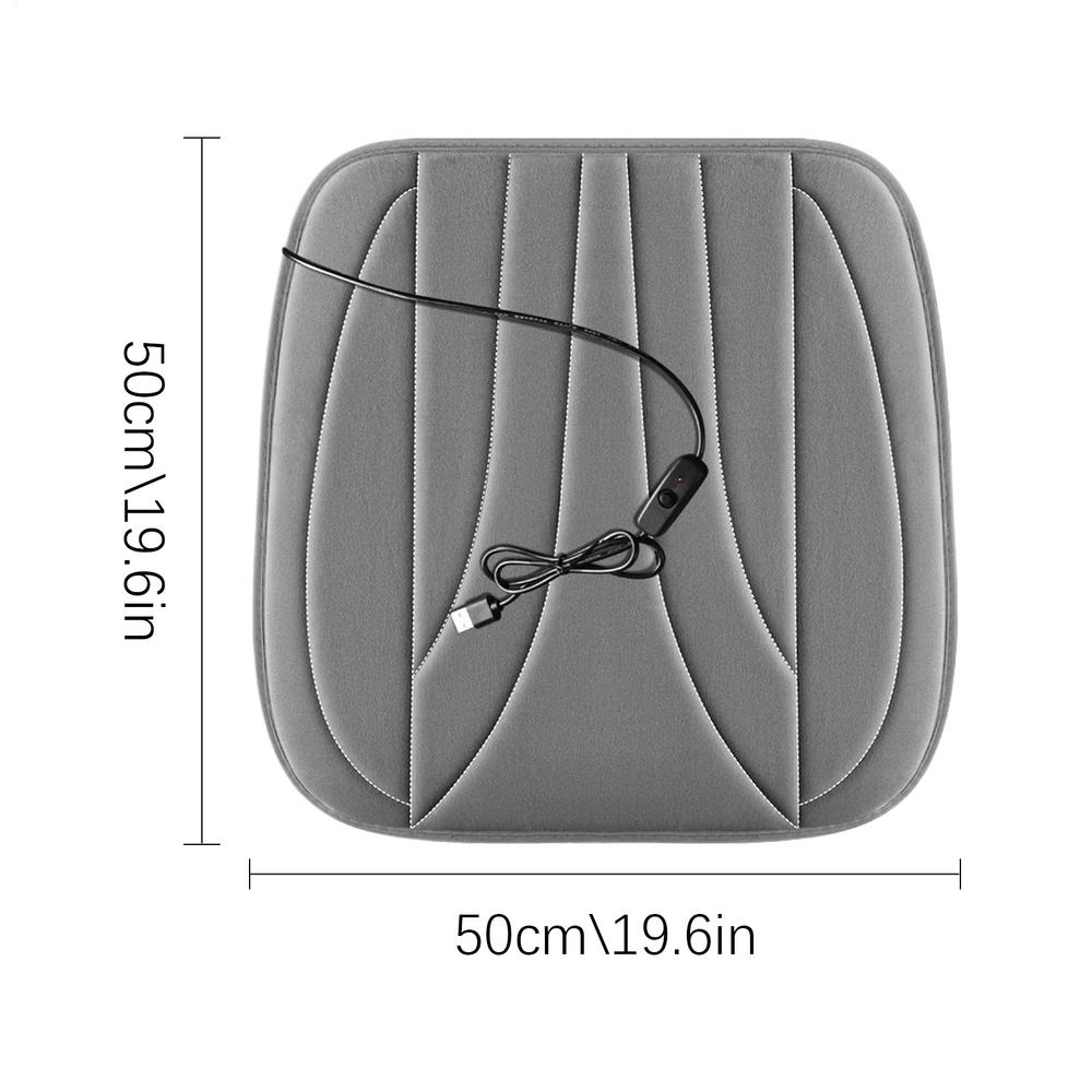 Heated Car Seat Cover USB Anti-slip Heater Cover Anti-slip Car Seat Warmer For Truck SUV Trailer Tractor Men Women Driver