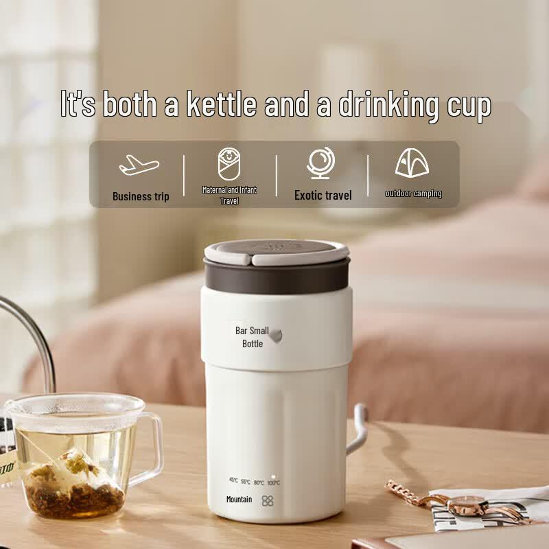 Bear Portable Mini Electric Kettle CN plug (adapter included)
