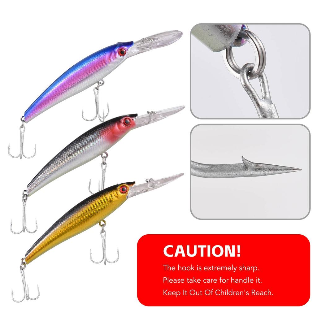 Ultra Long Casting Fishing Lure 20cm Saltwater Sinking Minnow Fishing Bait Fishing Tackle 2 Hook Big