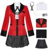 Косплей-костюм Kakegurui от TUAHOUS, 6 предметов, идеально подходит для школьных фестивалей, праздников, Рождества и мероприятий (Красный, Размер S) [Параллельный импорт]