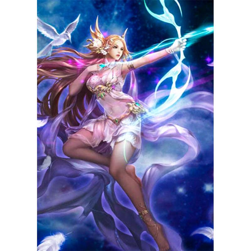 5D Diy алмазная живопись мультфильм женщина комплект для вышивки крестом полная круглая дрель вышивка мозаика художественная картина живого декора