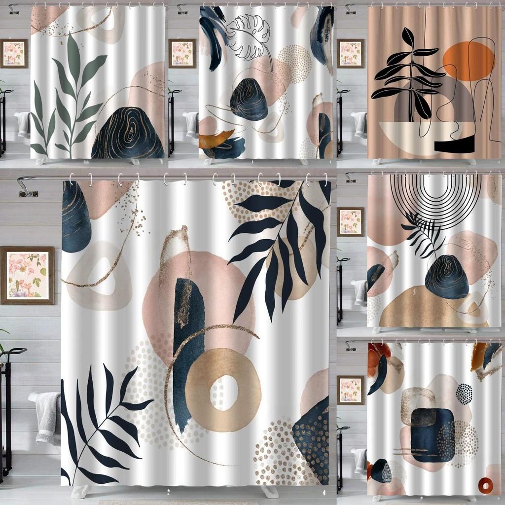 Водонепроницаемая тканевая шторка для душа в стиле бохо с крючками, аксессуары для дома, ванной комнаты