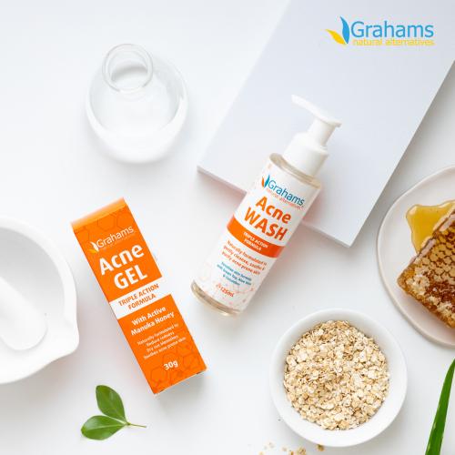 Натуральное пенное средство для умывания от прыщей Grahams 125 мл